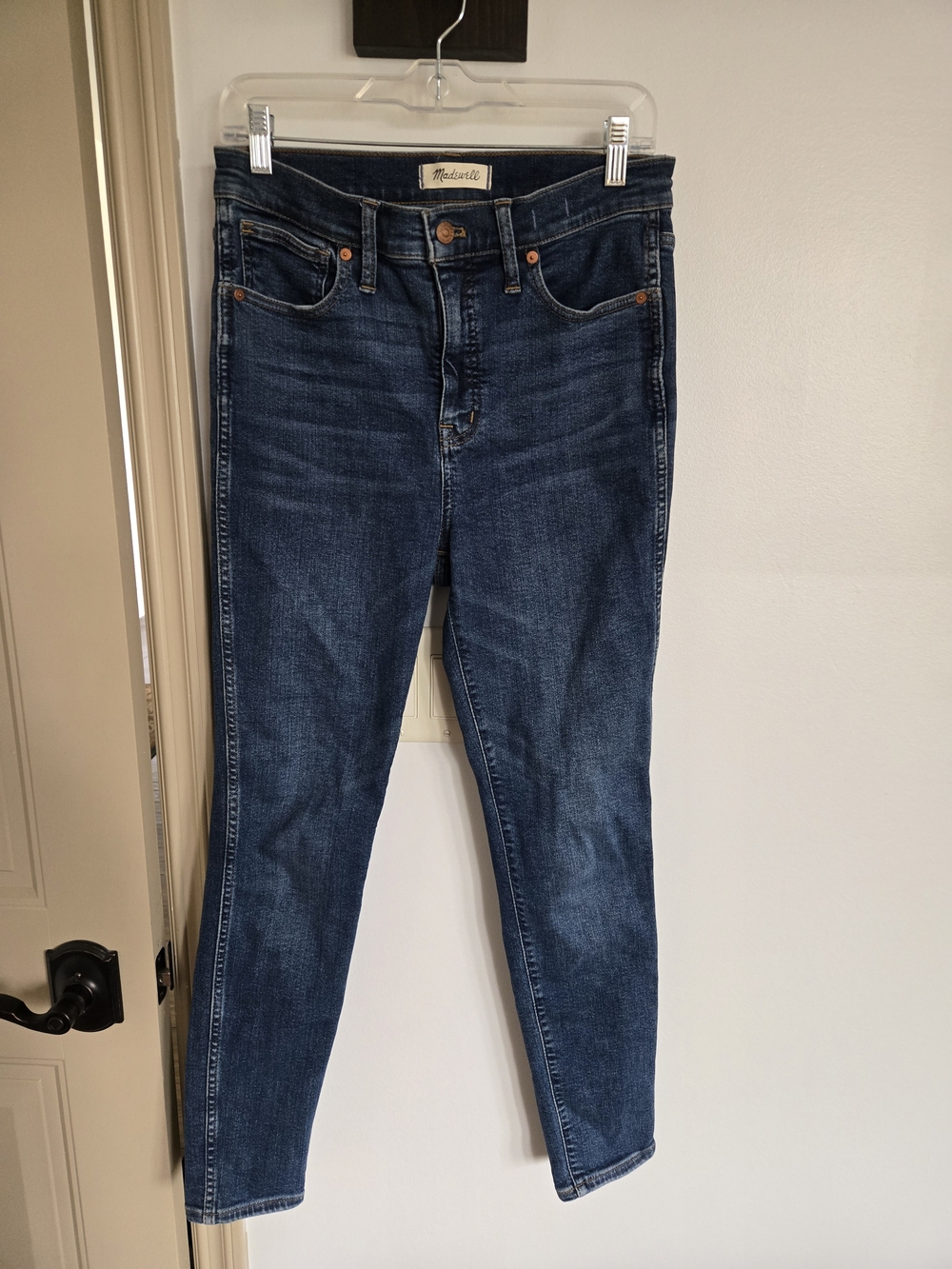 Madewell Medium Wash Denim Jeans High Rise Skinny Size 28 - Picture 7 of 7